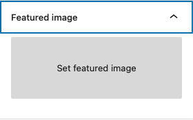 Featured Image Setting Featured Image Setting