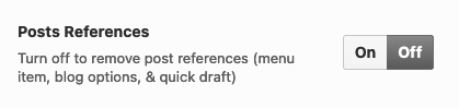 Enable Posts Theme Option Enable Posts Theme Option