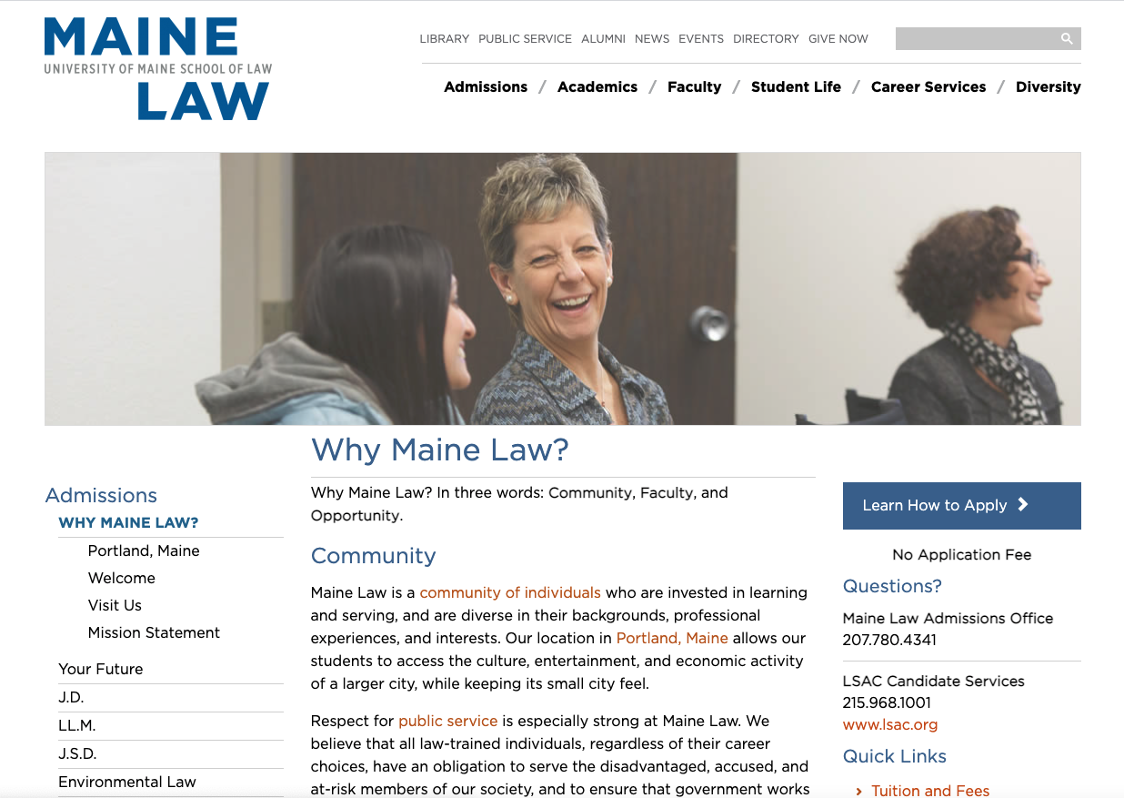 Maine Law 3-Column Example Maine Law 3-Column Example