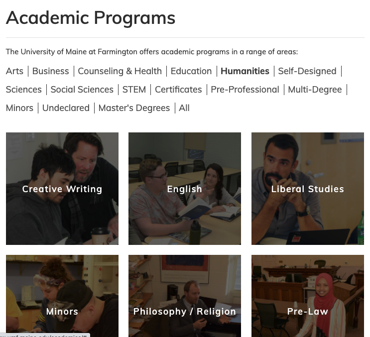Humanities Type Programs Humanities Type Programs